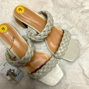 New braided sandals!👡 Size 9. Fits like an 8 1/2. Pretty!❤️✨✨✨